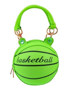 Basket Ball Shape Shoulder Bag SP6673 NEON GREEN